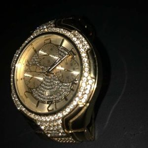 Gold guess watch